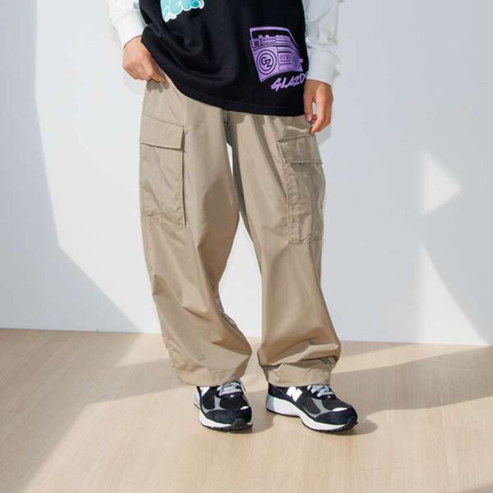 [Easycare] Poly Stretch Cargo Pants,Beige, medium image number 0