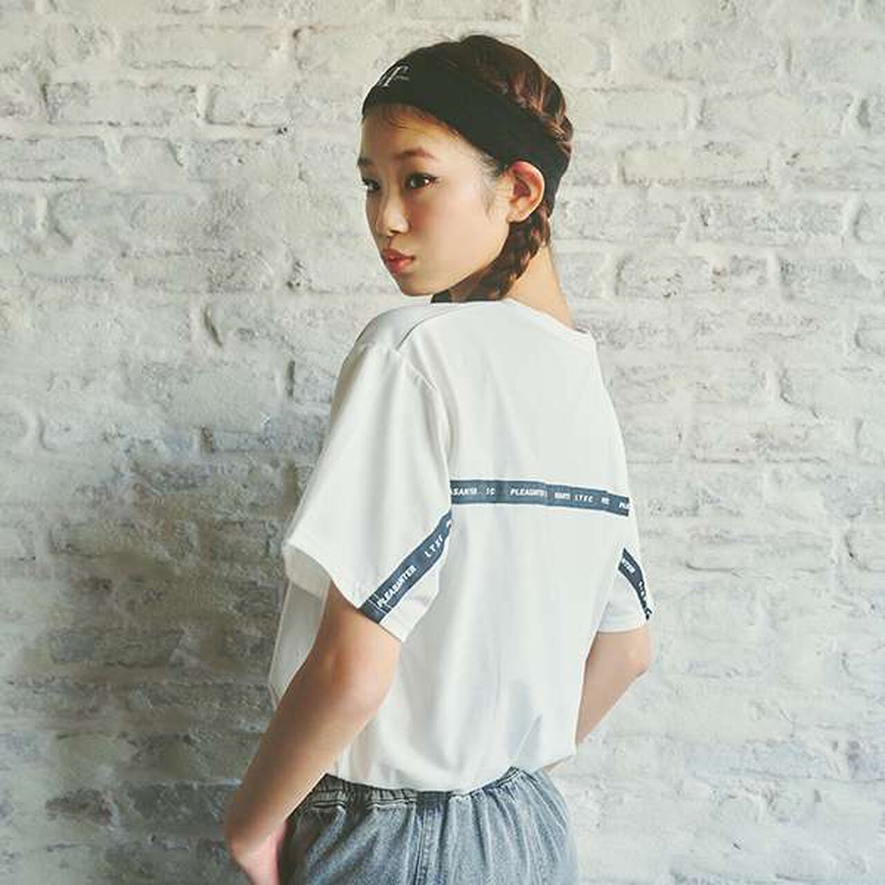 [LTXC] Backline Logo Half T-Shirt,Off white, large image number 0