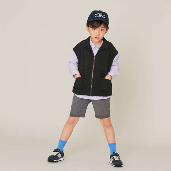 Drop Shoulder Pattern Long-Sleeve Shirt,Navy, medium image number 9