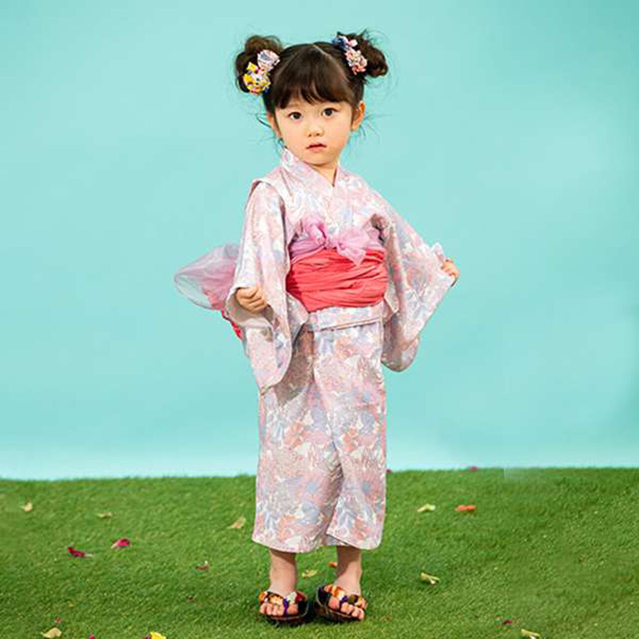 Angelica Garla Yukata Set,Blue, large image number 20