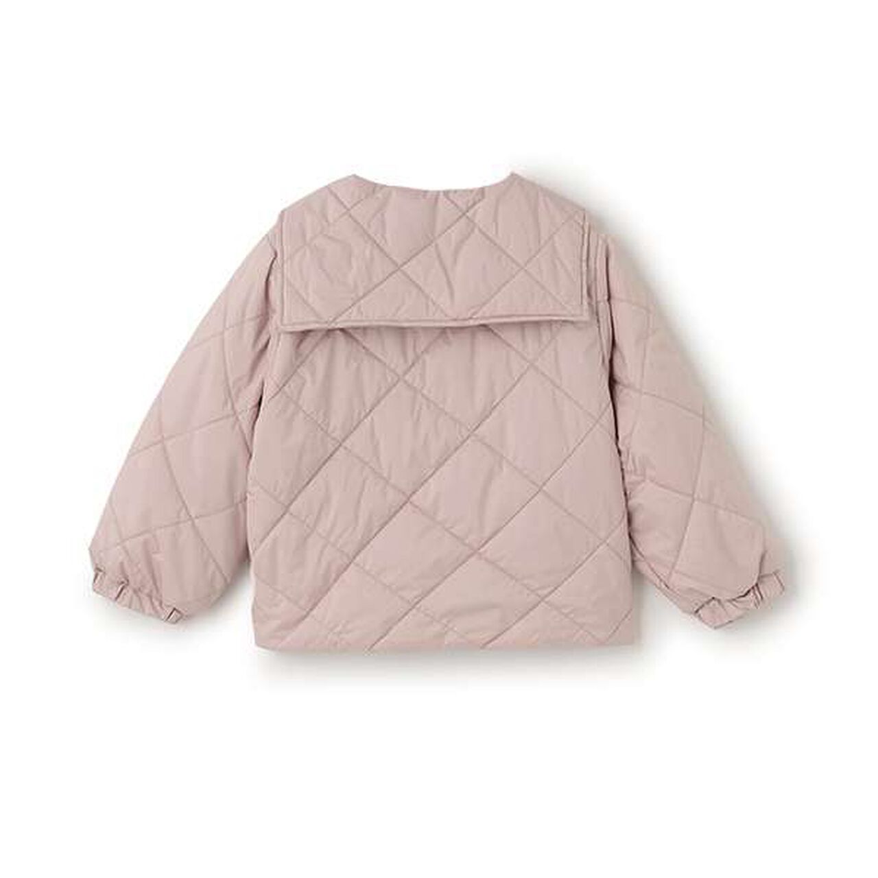 Quilted Bomber Jacket with Removable Sailor Collar,Charcoal gray, large image number 6