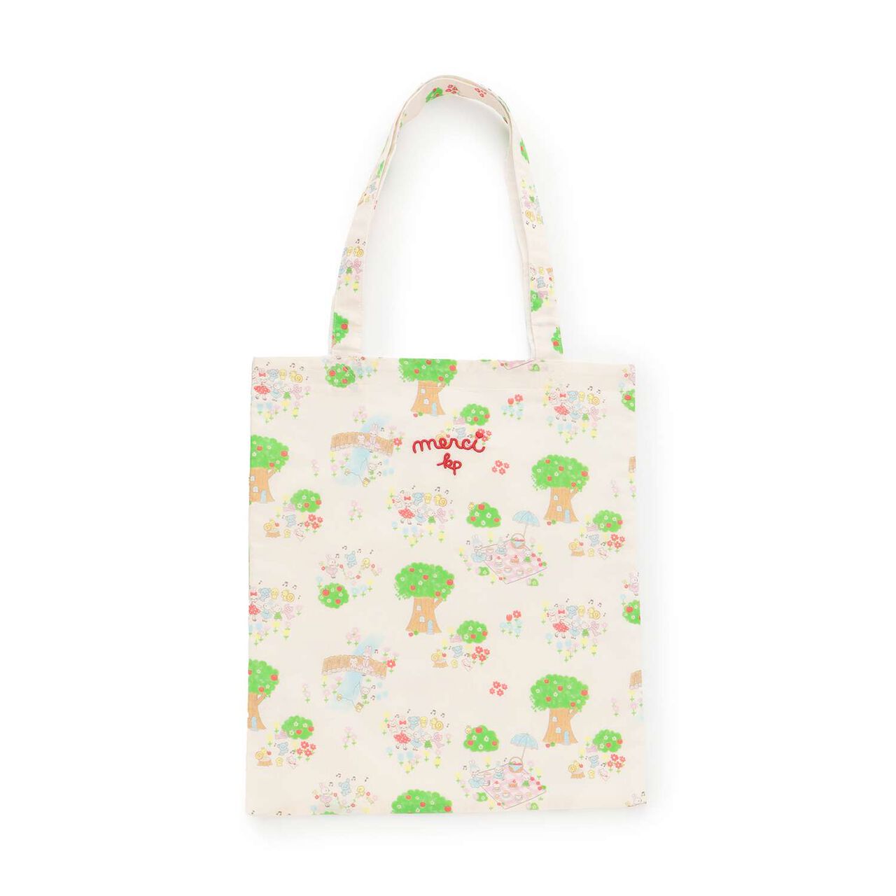 Lawn All-Over Print Bag,Off white, large image number 4