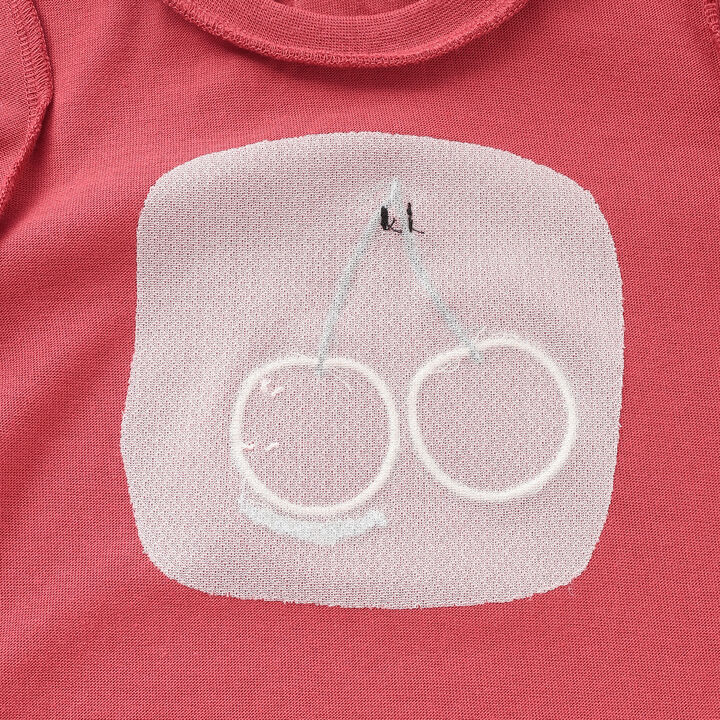 [Cool Touch] Motif Short Sleeve T-Shirt,Red, medium image number 7