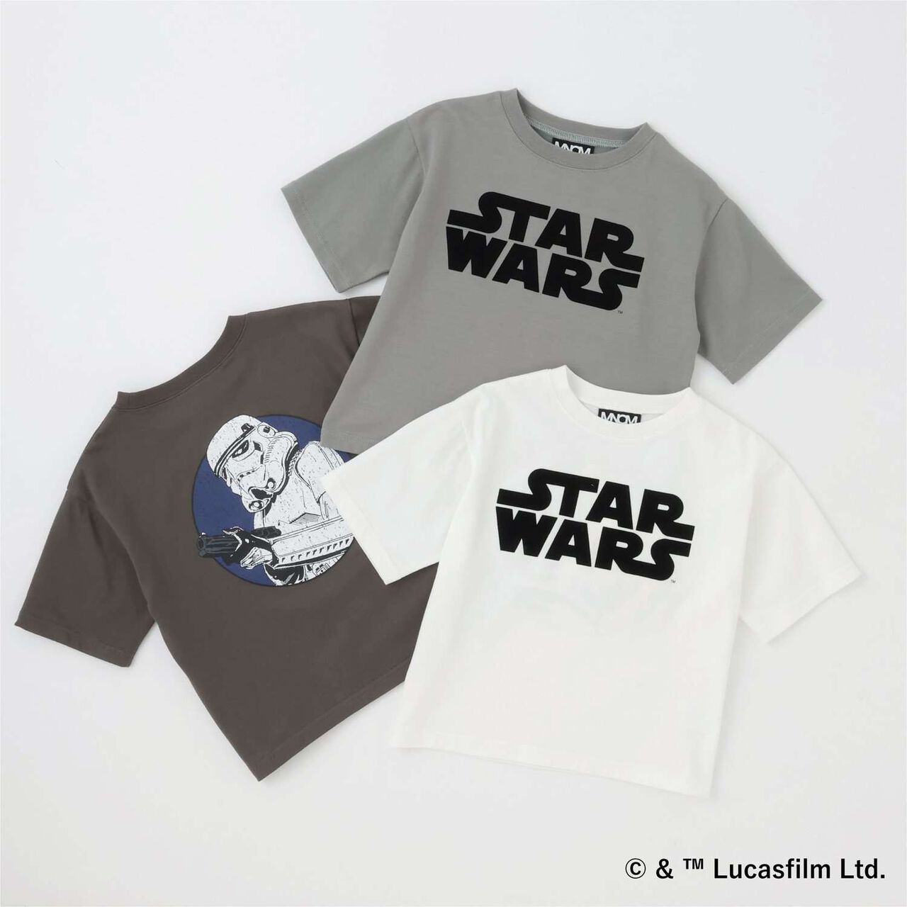 [STAR WARS] [Anti-Stain・Quick-Dry・Shape Retaining] Assorted Back Print T-Shirt [MNCM],Charcoal gray, large image number 15
