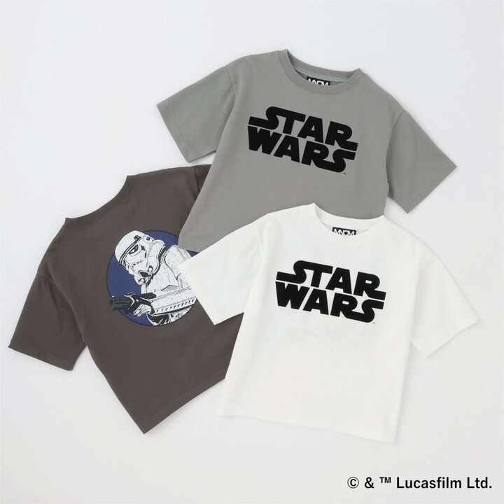 [STAR WARS] [Anti-Stain・Quick-Dry・Shape Retaining] Assorted Back Print T-Shirt [MNCM],Charcoal gray, medium image number 15
