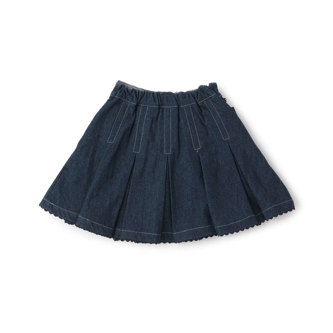 [Restock of Popular Item] Detachable Pocket Skirt with Zipper Front,Sax blue, large image number 1