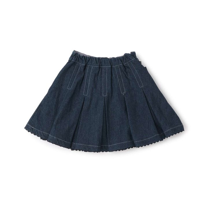 [Restock of Popular Item] Detachable Pocket Skirt with Zipper Front,Sax blue, medium image number 1