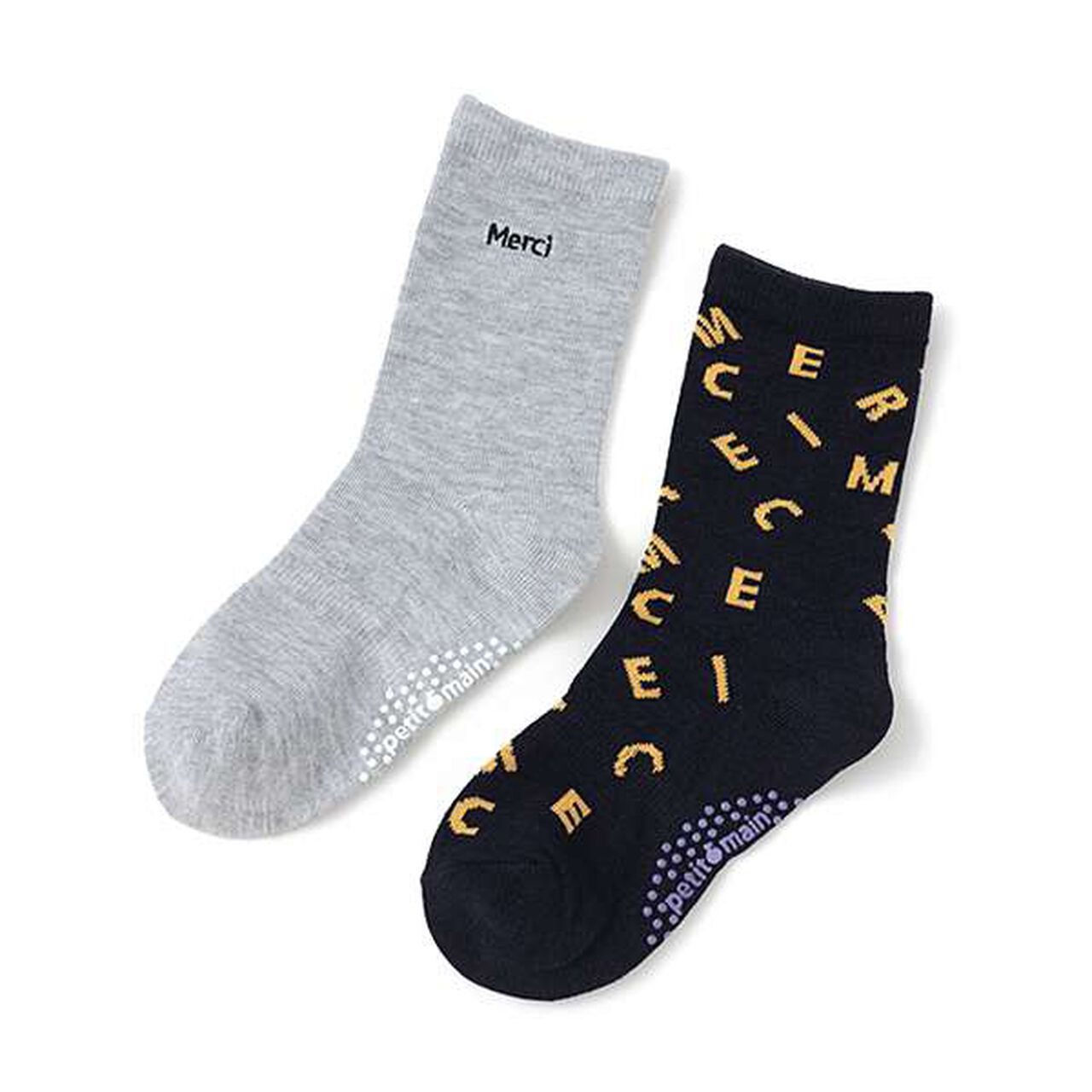 Merci Crew Socks 2-Pack,Light beige, large image number 9