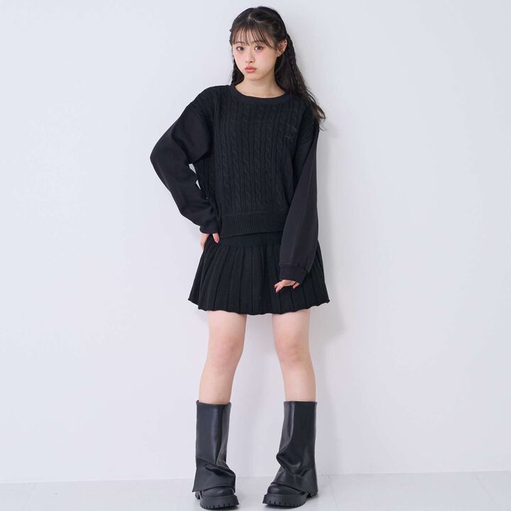 [Washable] Knit Set-Up,Sax blue, medium image number 8