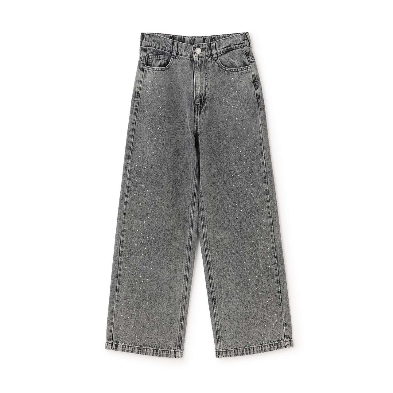 Stylish Stone Denim Pants,Blue, large image number 16