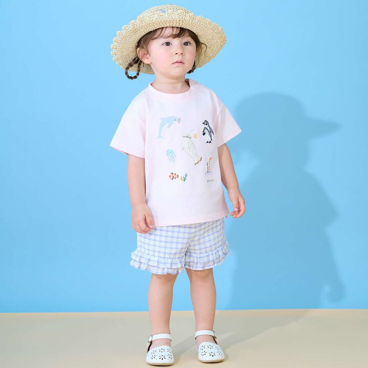[Cool Touch] Sea Creature Appliqu&eacute; Short Sleeve T-Shirt,Off white, medium image number 5