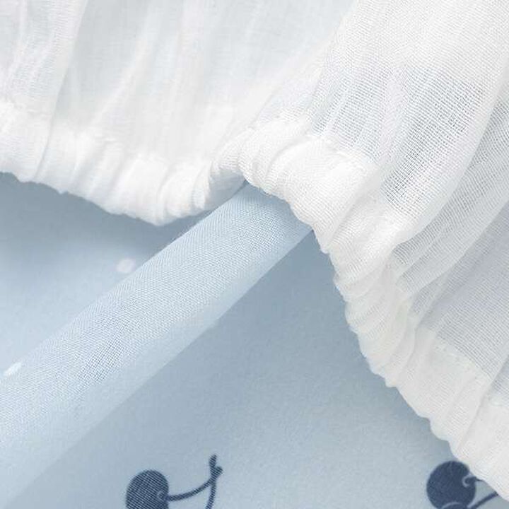 Blouse & Cherry Pattern Camisole One-Piece Dress Set,Black, medium image number 12