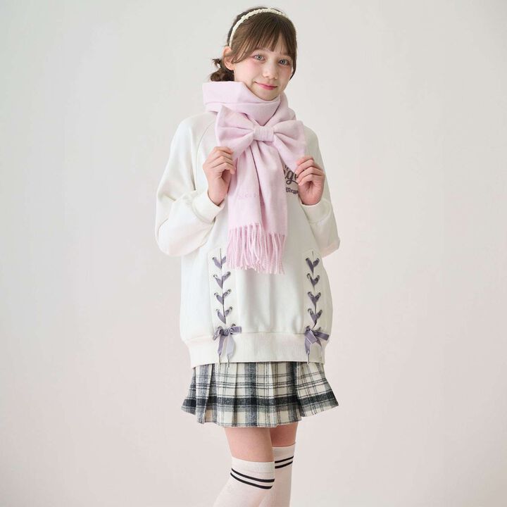 Scarf with Ribbon Chouchou,Light pink, medium image number 8