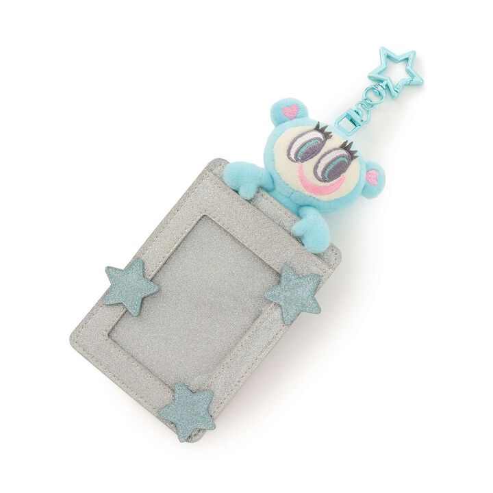 Sparkling Mr. Nakamura Card Case with Pop-Up Design,Silver, medium image number 1