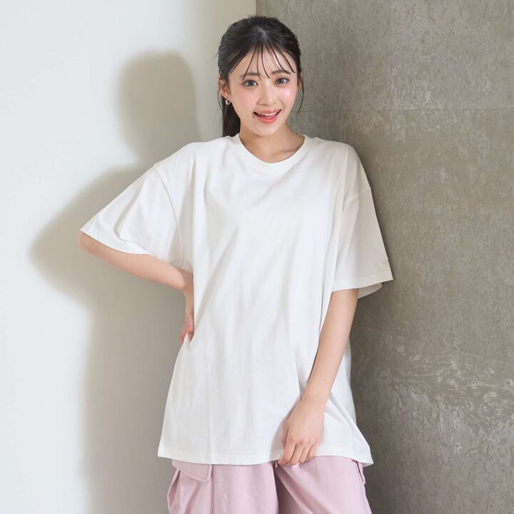 [LTXC / 100% Cotton / GOOD PRICE] Custom Decor Loose Half Sleeve T-Shirt,Black, medium image number 10
