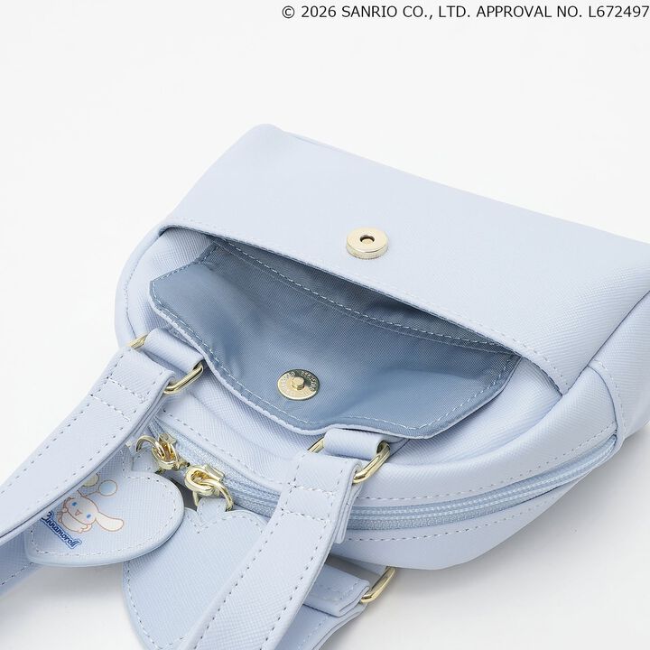 [Sanrio Characters] Mini Boston Faux Leather Shoulder Bag,Off white, medium image number 10