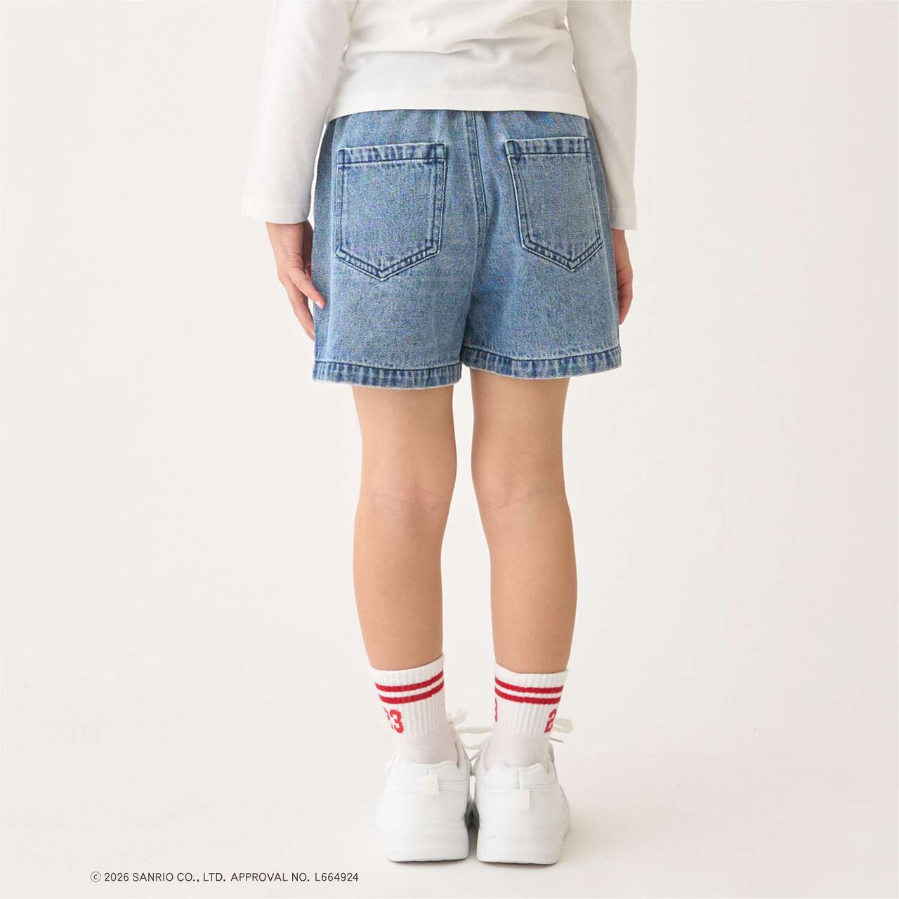 [Sanrio Characters] Denim Shorts,Black, large image number 9