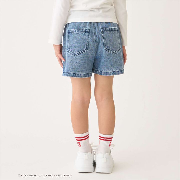 [Sanrio Characters] Denim Shorts,Black, medium image number 9