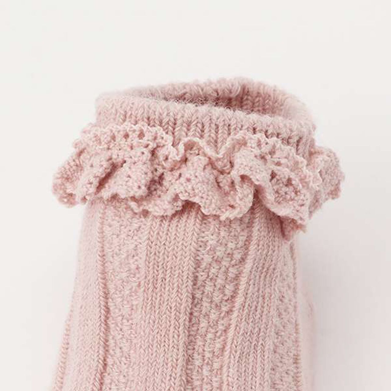 Lace Cup Socks,Blue gray, large image number 3