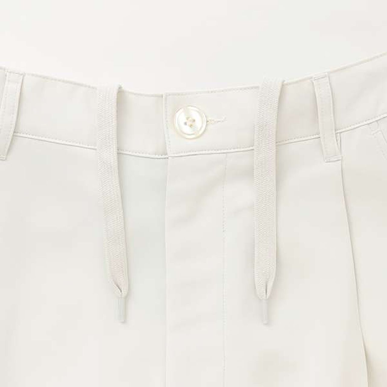 Melty Tuck Half Pants,Ivory, large image number 3