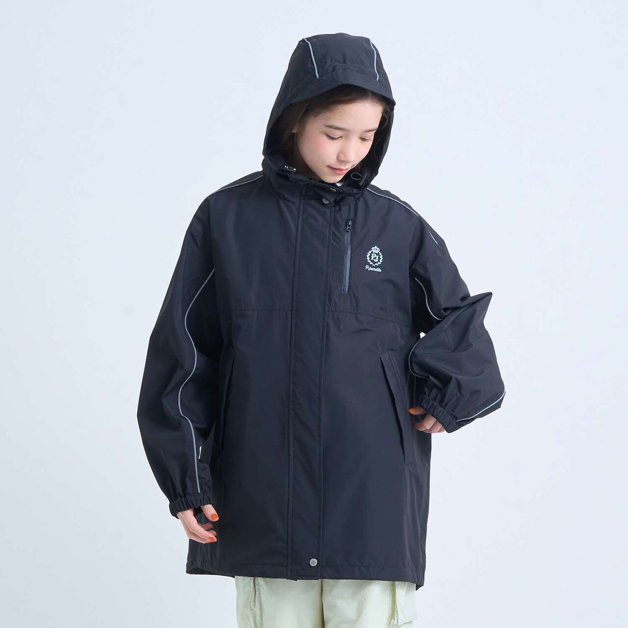 [Water-Repellent & Breathable] All-Weather Coat with Sacoche Bag,Navy, large image number 0