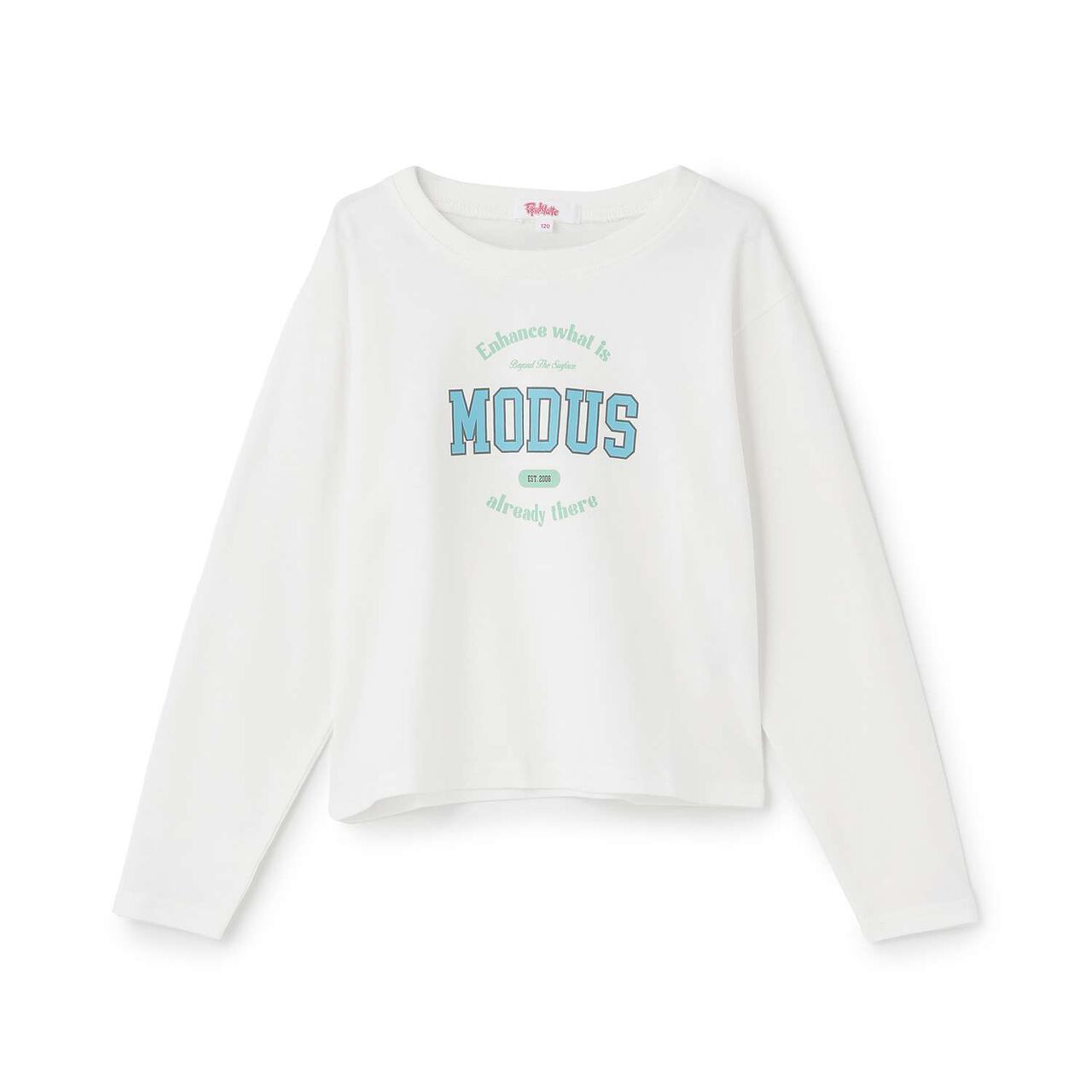 [100% Cotton] College Long Sleeve T-Shirt,Off white, large image number 0
