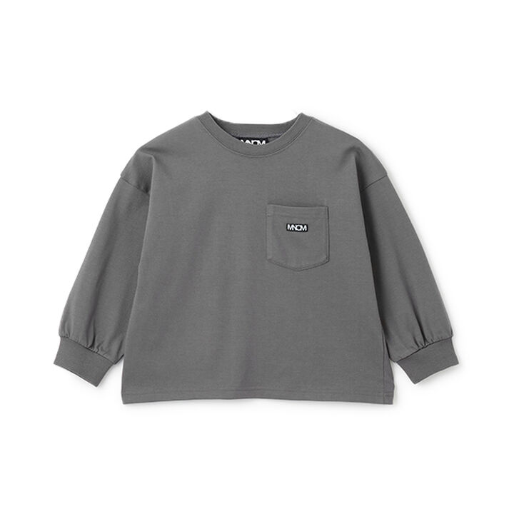 [MNCM] [Coordinatable Setup] Comfortable Jersey Fabric Pocket Big T-Shirt,Black, medium image number 4