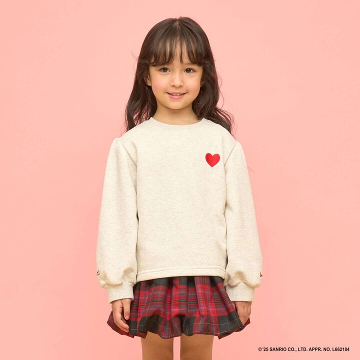 Quick-Dry Fleece Sweatshirt with Single-Point Embroidery,Smoke white, medium image number 0