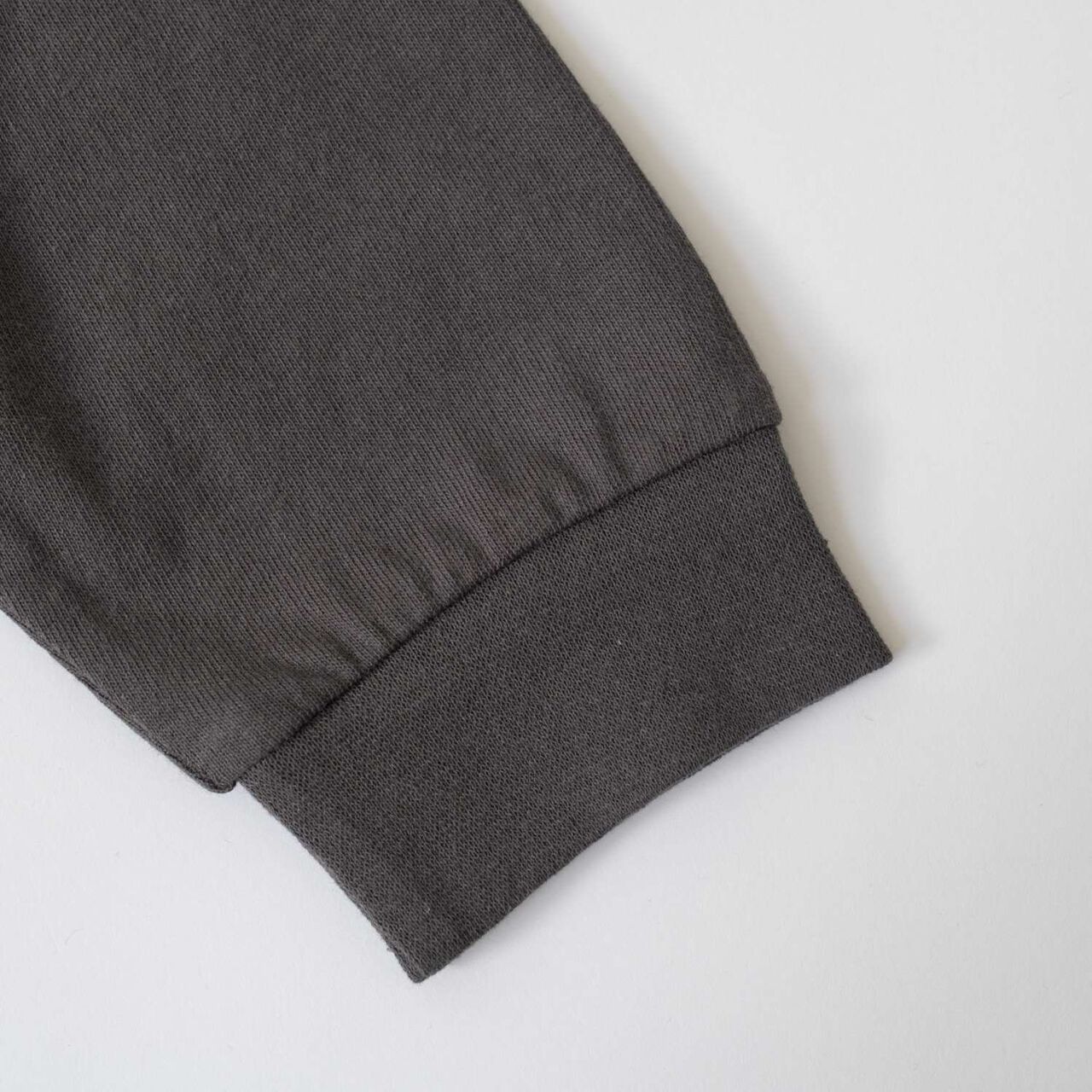 [USA Cotton] AND Logo College Wide Long Sleeve T-Shirt,Blue gray, large image number 6