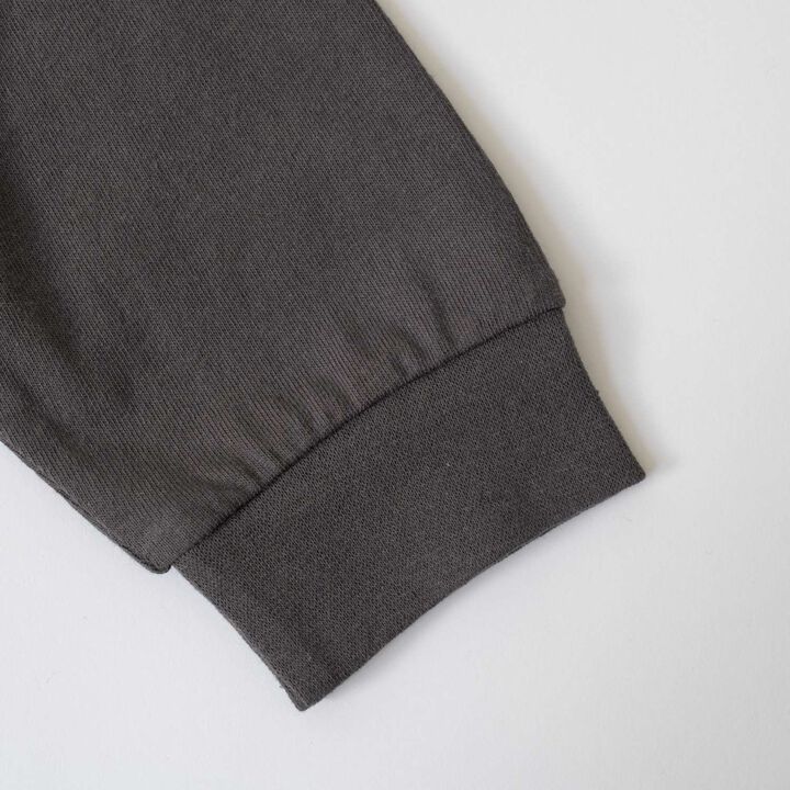 [USA Cotton] AND Logo College Wide Long Sleeve T-Shirt,Blue gray, medium image number 6