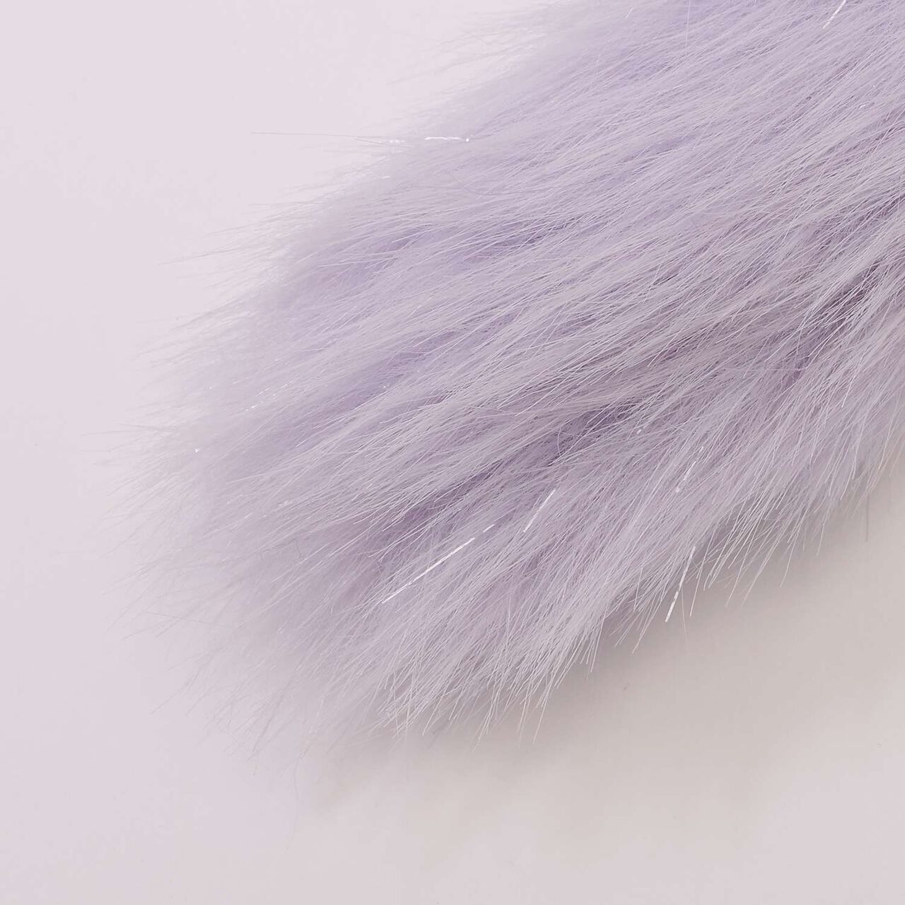 Tail Lame Fur Charm,Ivory, large image number 4