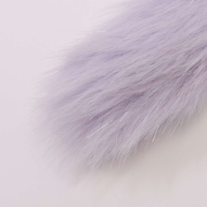 Tail Lame Fur Charm,Ivory, medium image number 4