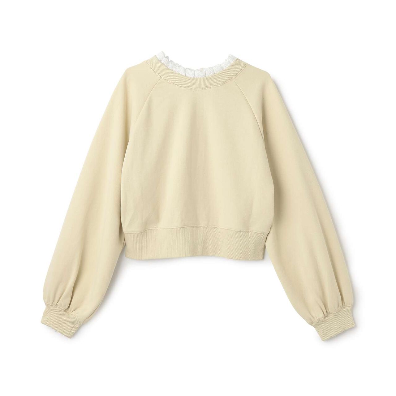 [Parent-Child Matching] Lace Collar 2WAY Cut Cardigan,Beige, large image number 18