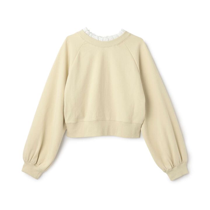 [Parent-Child Matching] Lace Collar 2WAY Cut Cardigan,Beige, medium image number 18