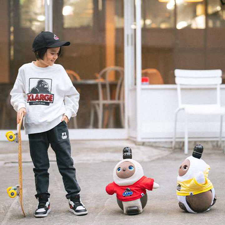 XLARGE KIDS × LOVOT Logo Hoodie,Yellow, medium image number 1