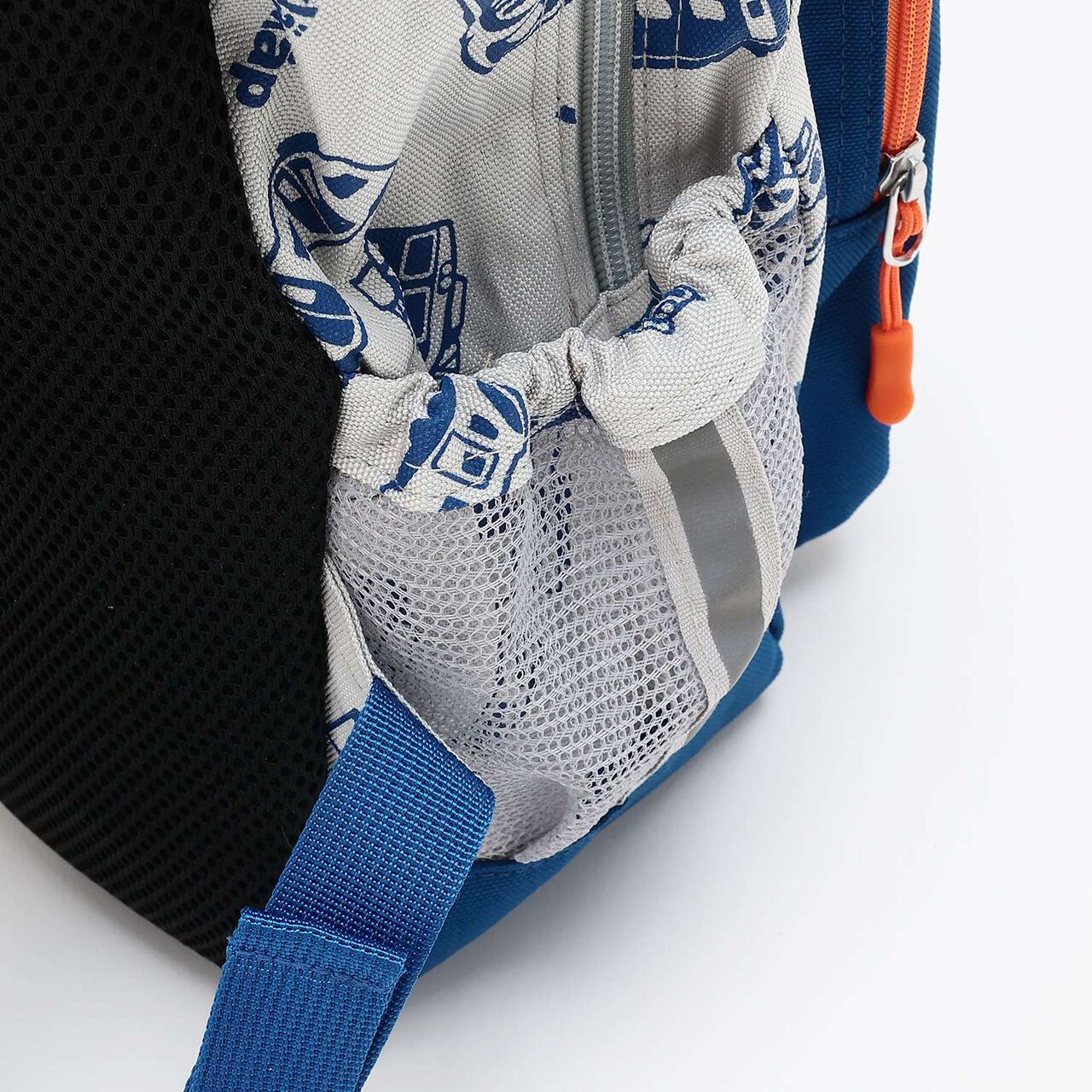 Train Appliqué All-Over Pattern Backpack,Gray, large image number 6