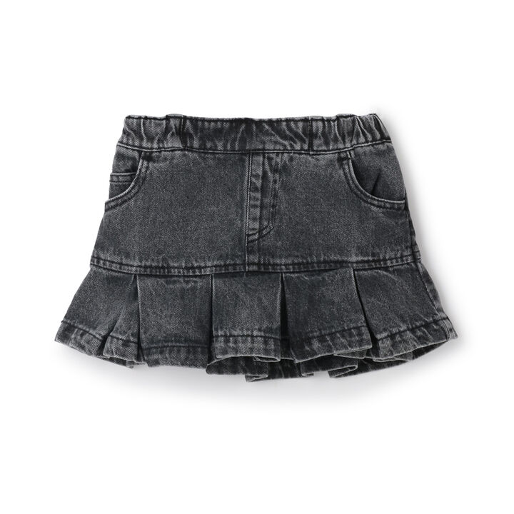 Box Pleat Skirt / Denim,Blue, medium image number 26