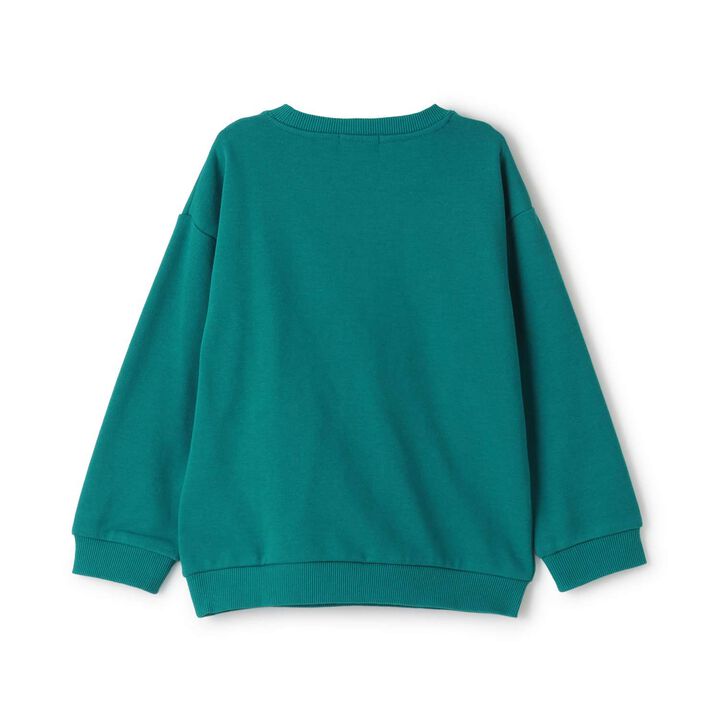 OMG Print Pullover,Blue green, medium image number 1