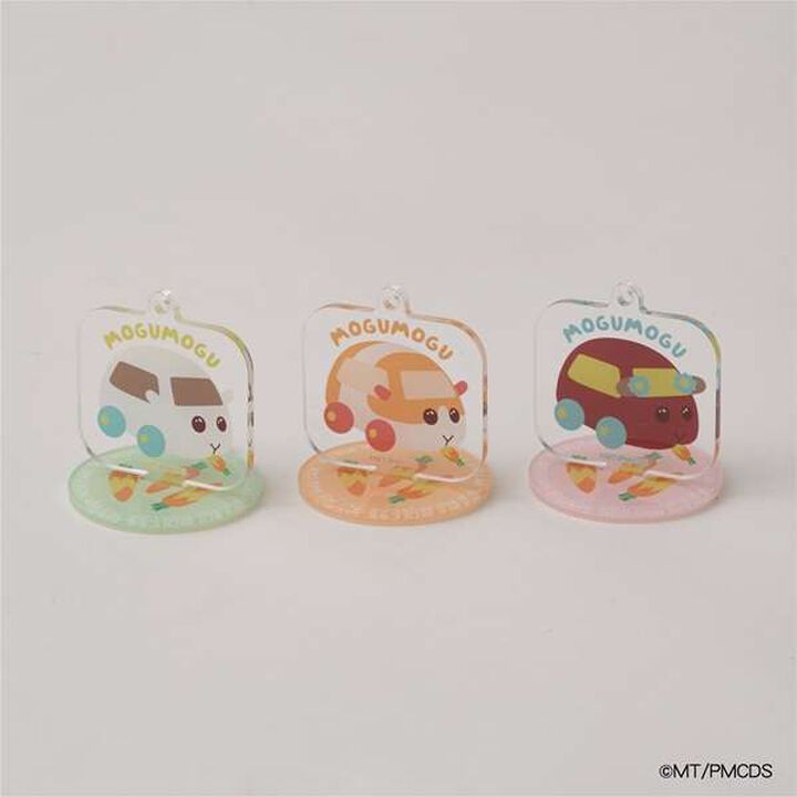 Molkky Munching Acrylic Keychain,Off white, medium image number 2