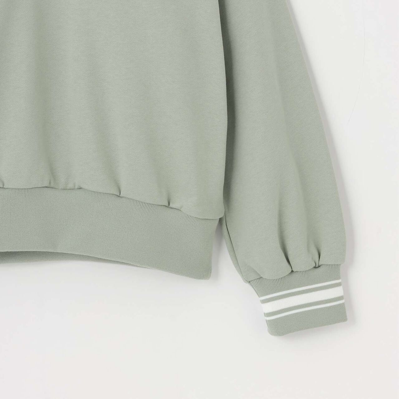 Half ZIP + Long Sleeve T-Shirt Set,Smoke white, large image number 7