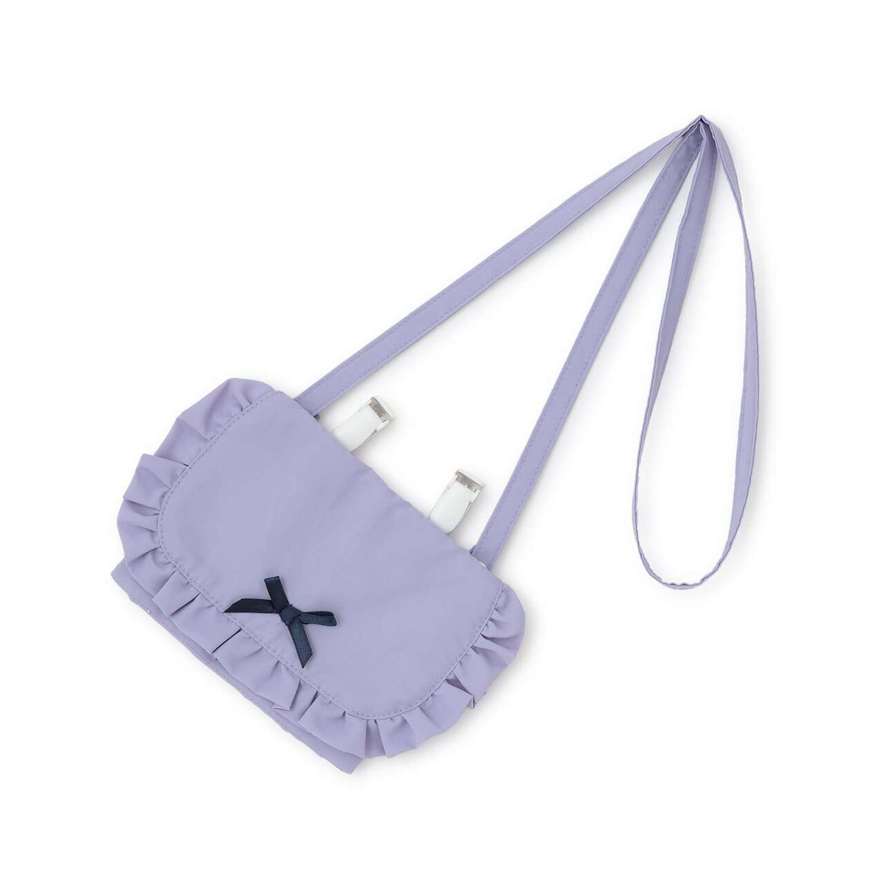 [School-Ready] [Water-Repellent, Anti-Stain, Durable, UV] Frill Detachable Pocket with Ribbon,Blue gray, large image number 6