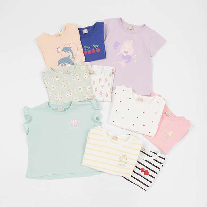 Affordable Girls Short Sleeve T-Shirt,Orange, medium image number 19