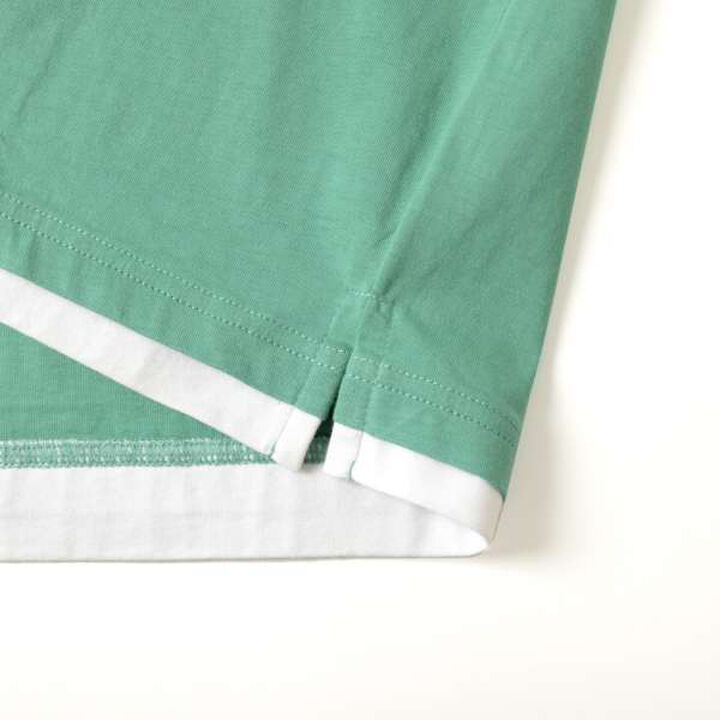 Embroidered Pocket Bob Layered Hem Long-Sleeve T-Shirt,Black, medium image number 3