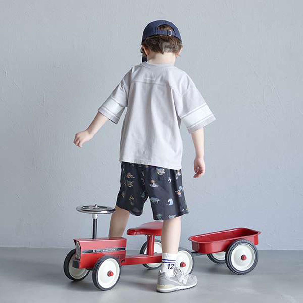 [Cool Touch] Either Way Is Fine! Sleeve Line Print Short Sleeve T-Shirt,Orange, large image number 6