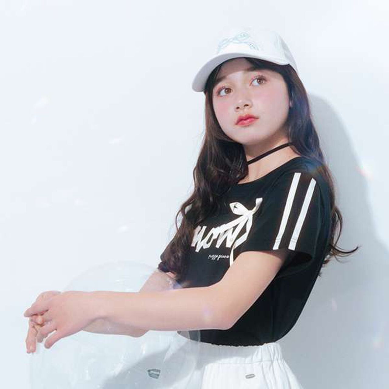 [Cool Sensation] Ribbon Embroidery Mesh Cap,Off white, large image number 1