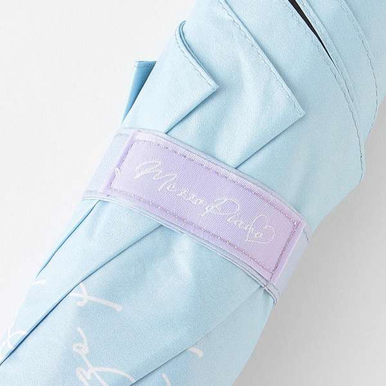 All-Weather Gradient Logo Pattern Folding Umbrella,Lavender, large image number 3