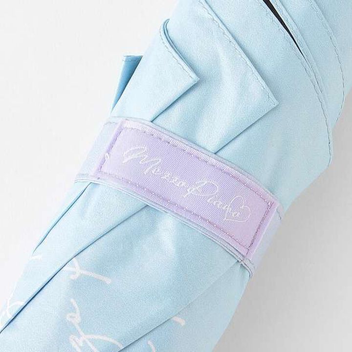 All-Weather Gradient Logo Pattern Folding Umbrella,Lavender, medium image number 3