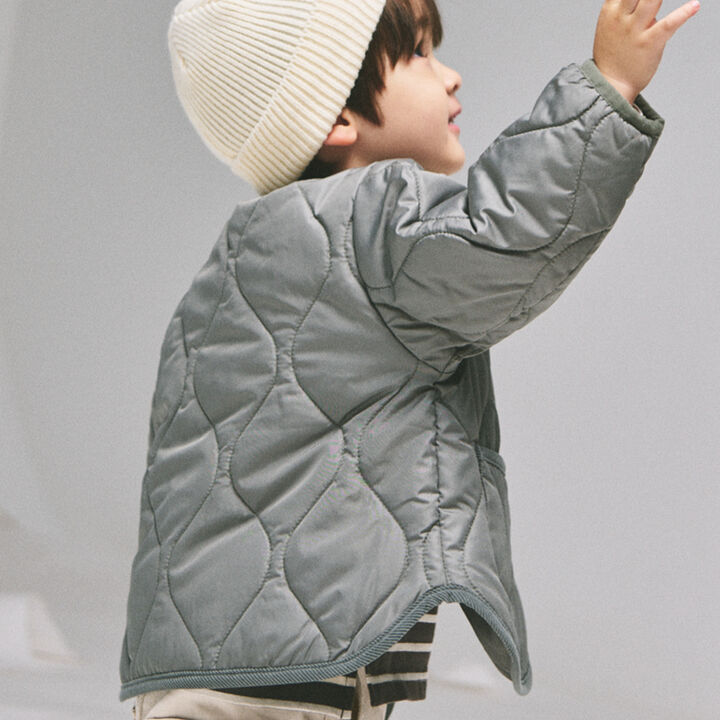 [GOOD PRICE / Water-Repellent Finish / Link] Quilted Jacket,Blue green, medium image number 1