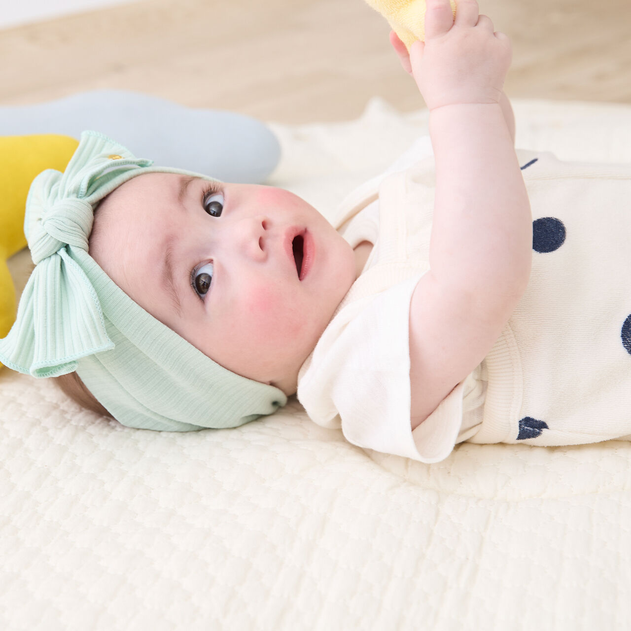 Pile Overall Set,Light green, large image number 1