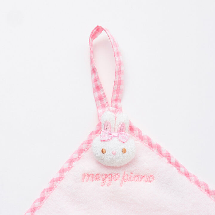 Towel with Rabbit Mascot,Light pink, medium image number 2